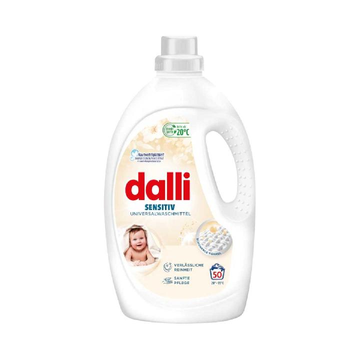 Гель для стирки и ухода за белым и цветным детским бельем Dalli Sensitiv 2,75л