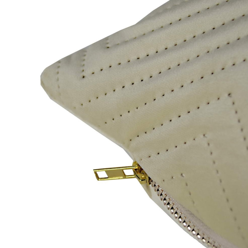 Наволочка декоративная велюровая Sofi de Marko Оникс, цвет светло-бежевый