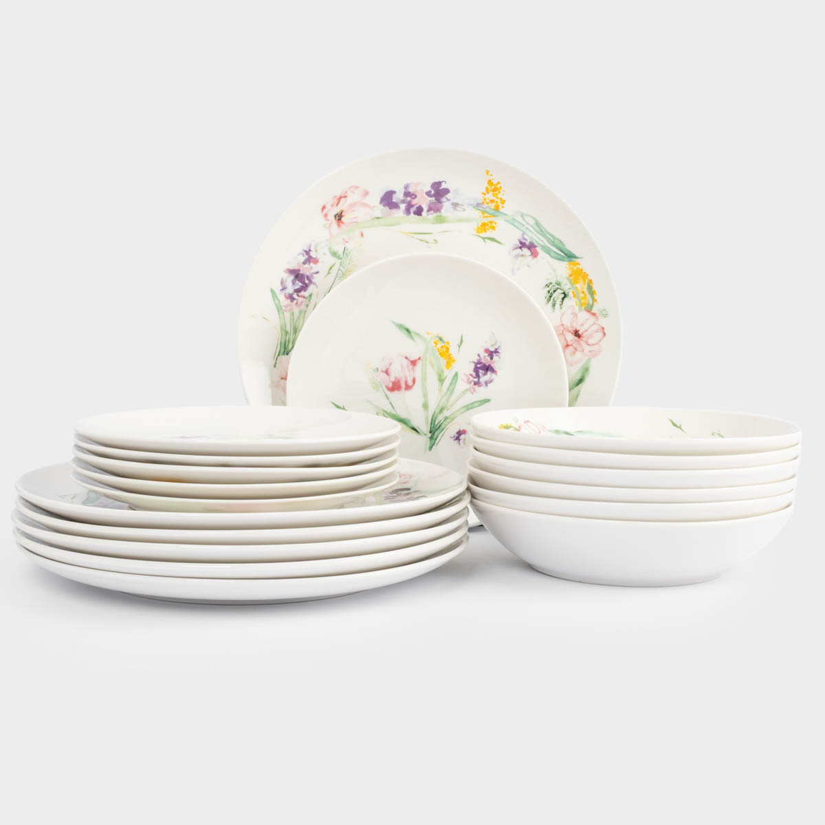 Сервиз обеденный Anna Lafarg Тюльпан 18 предметов на 6 персон