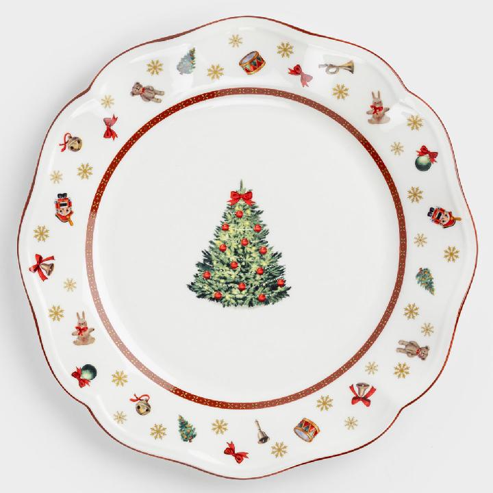 Тарелка обеденная Anna Lafarg Чудесное время Елка