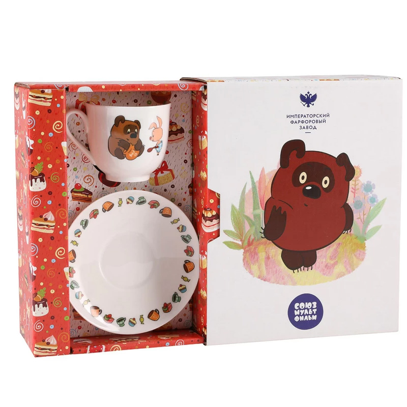 Пара чайная Императорский фарфоровый завод Союзмультфильм Пятачок