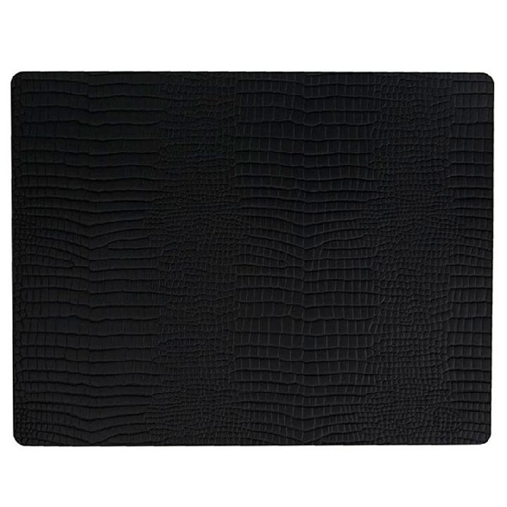 Салфетка подстановочная LIND DNA CROCO 35x45см, цвет черный
