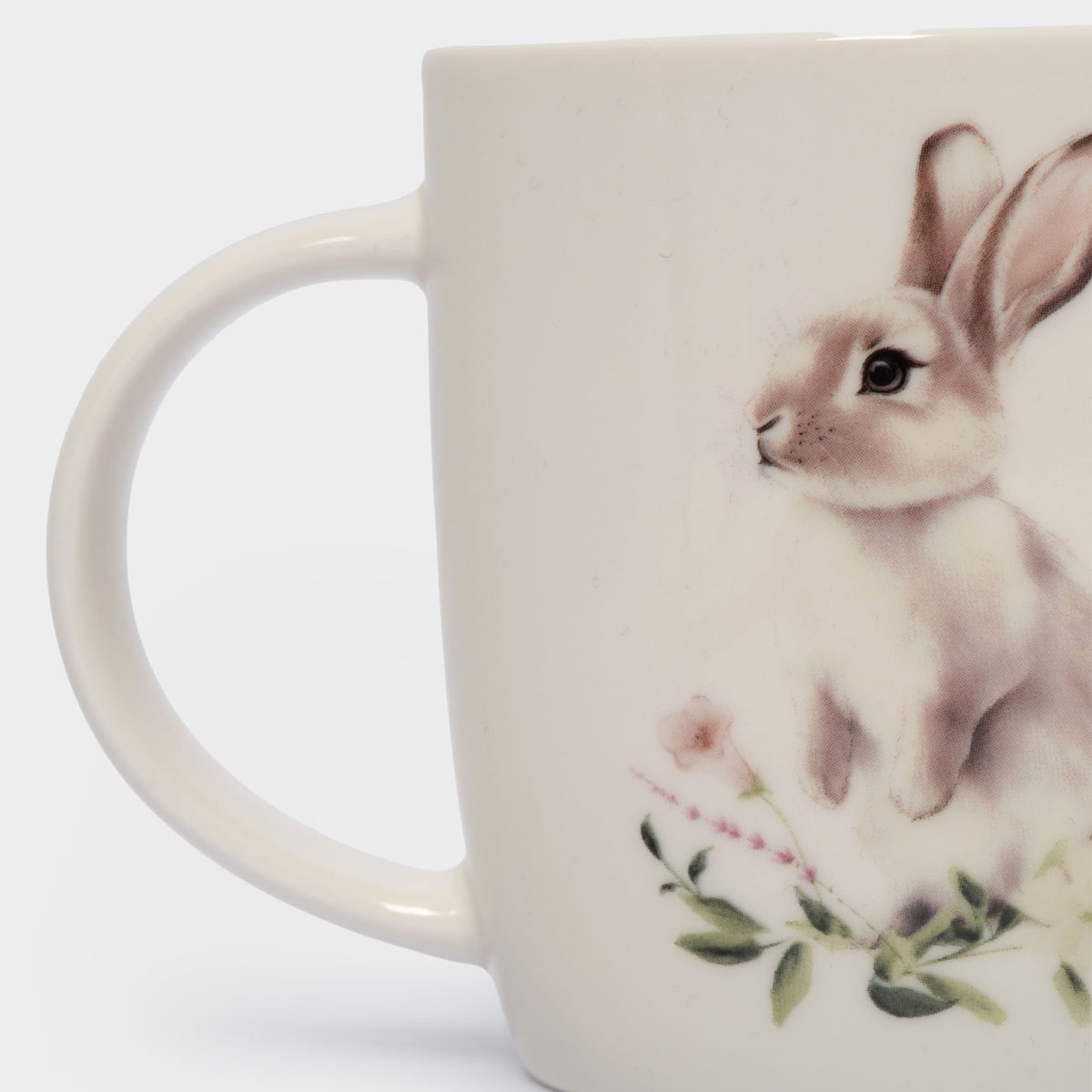 Кружка Anna Lafarg Пасха Золотая Кролик в цветах