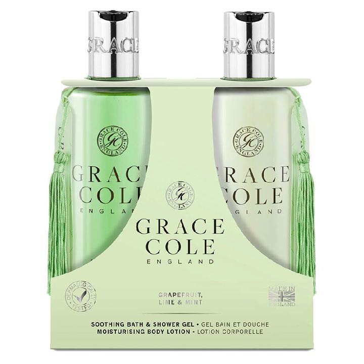 Подарочный набор Grace Cole Grapefruit Lime & Mint: гель для душа и лосьон для тела