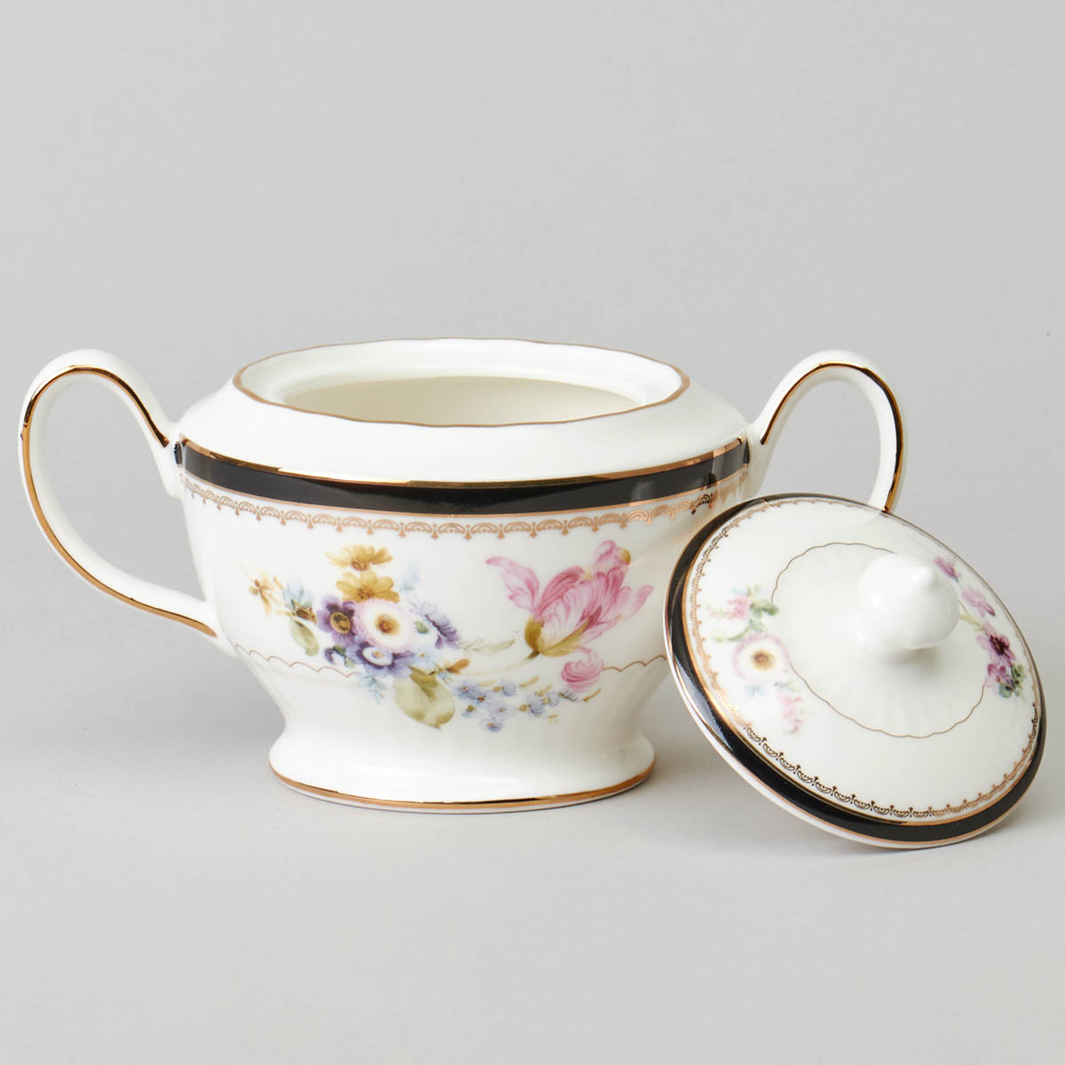 Чайный сервиз Lefard Мейсенский Букет 17 предметов на 6 персон