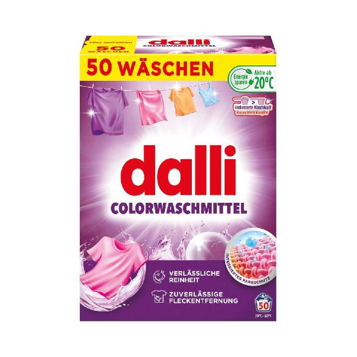 Концентрированный стиральный порошок Dalli Color для стирки цветного белья 2,5кг