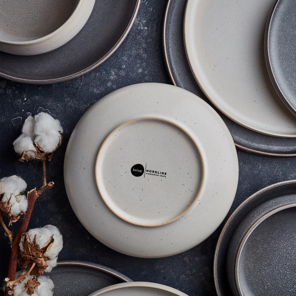 Тарелка 25см Kenai Ceramics Nordline, цвет экрю