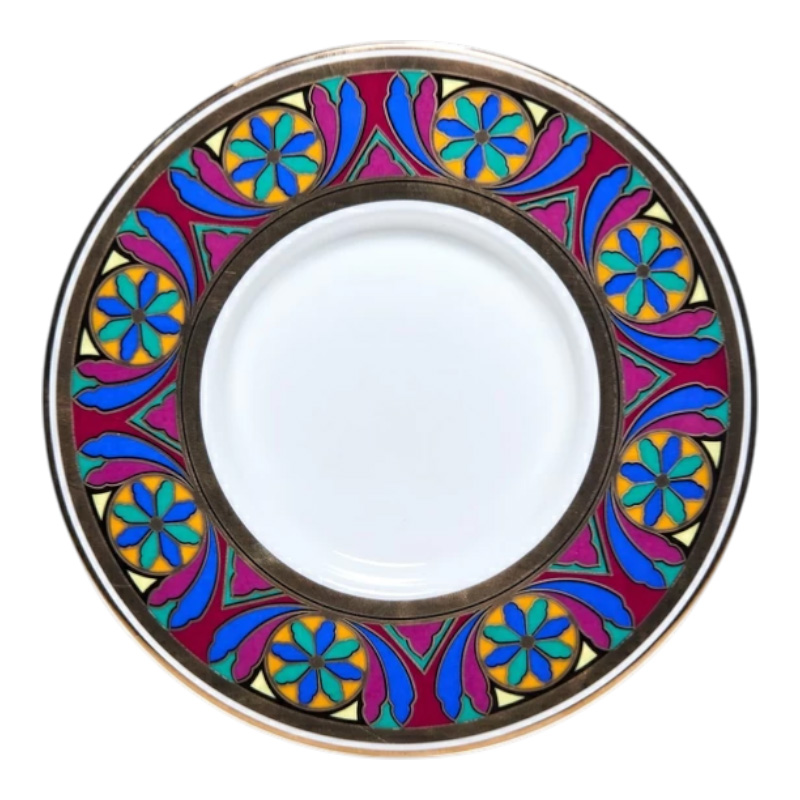 Кружка с блюдцем и крышкой Императорский фарфоровый завод Готический 390мл