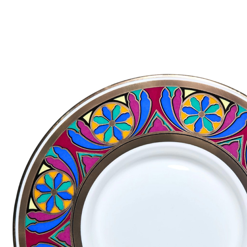 Кружка с блюдцем и крышкой Императорский фарфоровый завод Готический 390мл