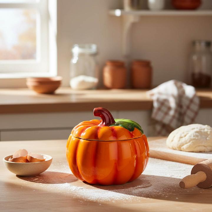 Блюдо для запекания с крышкой Agness Il Raccolto Тыква 1л