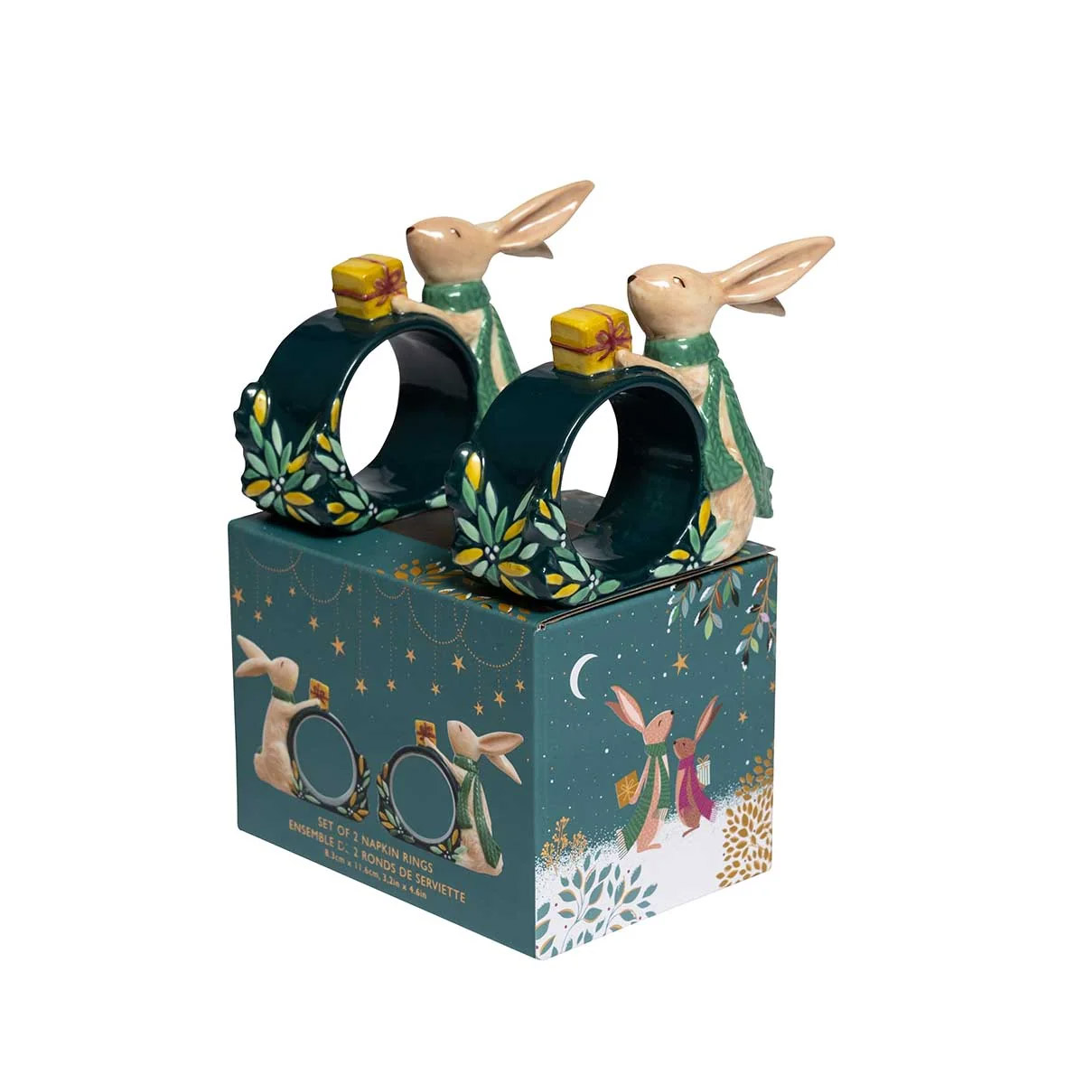 Набор колец для салфеток Portmeirion Woodland Tales Кролики 2шт