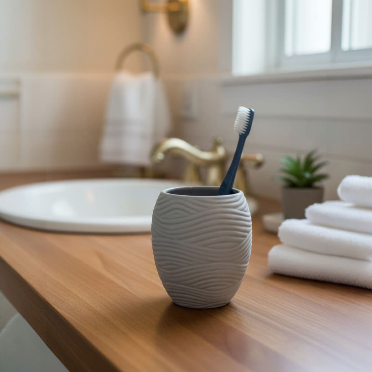 Стакан для щеток MSV WAVE, серый