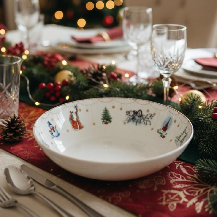 Тарелка глубокая Zapel Зимняя сказка