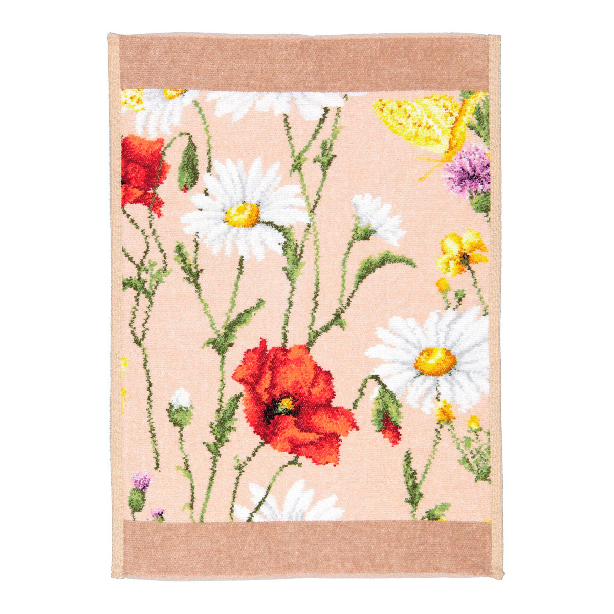 Полотенце Feiler Daisy Field Beige 75x150см, сафари