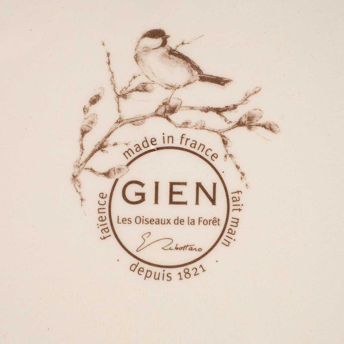 Блюдо для торта Gien Oiseaux Foret