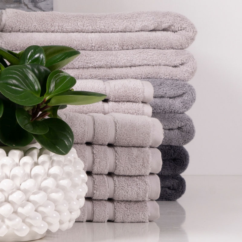 Полотенце махровое Pappel Cirrus/S 30x50, цвет темно-серый