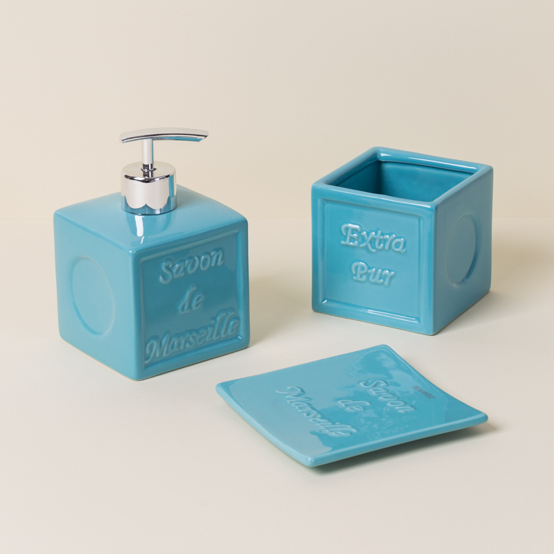 Мыльница Spirella Savon De Marseille, цвет голубой