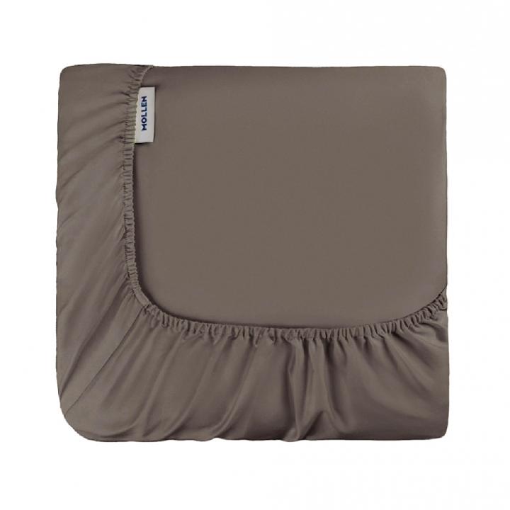 Простыня на резинке Mollen Total Look 140x200см в кофейном