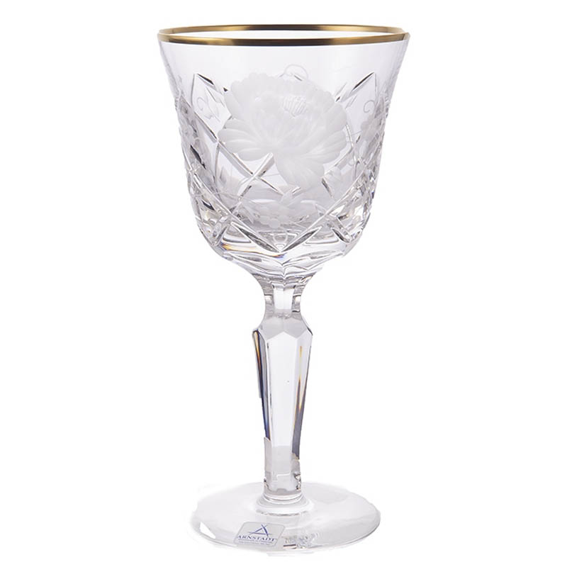 Набор бокалов Arnstadt Kristall Sunrose Gold 190см, 6шт