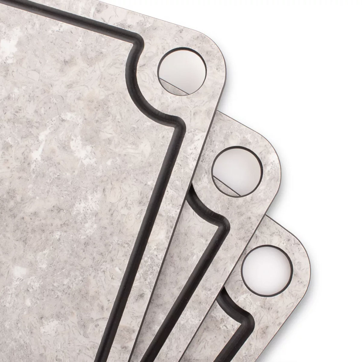 Набор разделочных досок на подставке ComposeEat Elegance белый камень