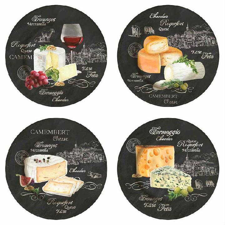 Набор тарелок для сыра Easy Life World Of Cheese, 4шт