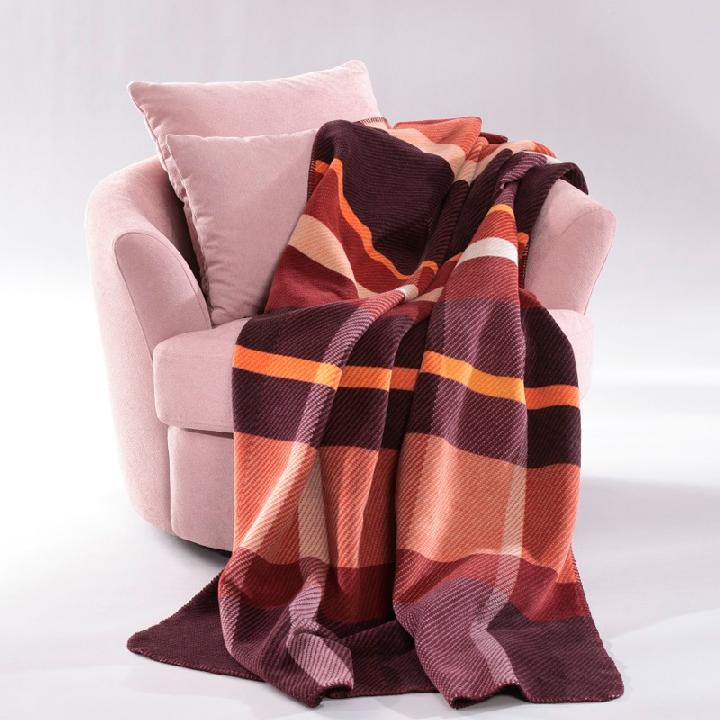 Плед 150x200см Biederlack Ruby Passion Ruby Check