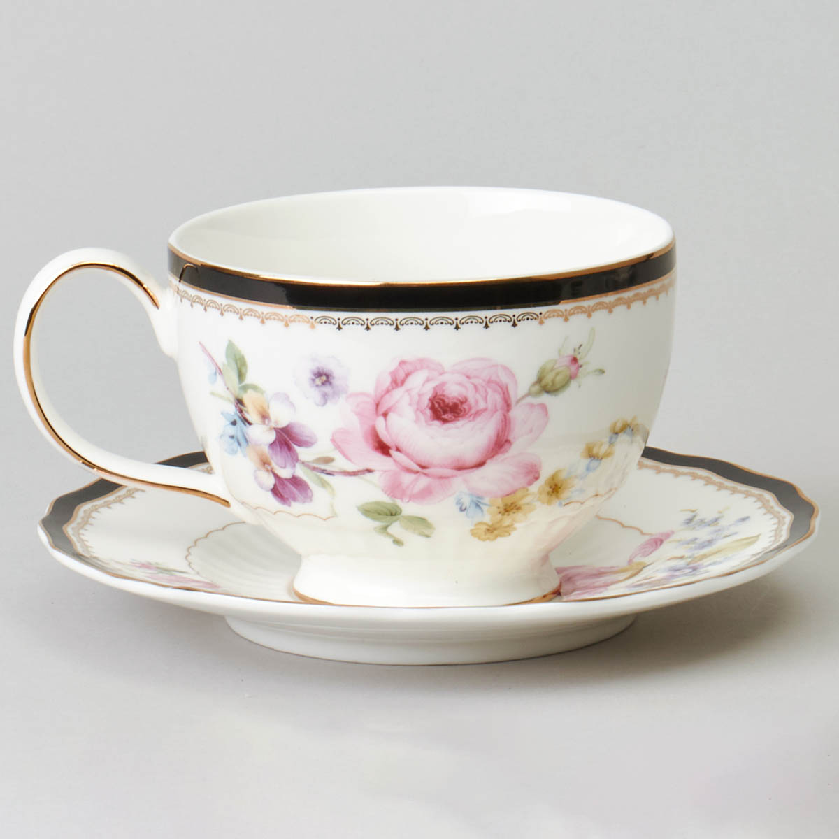 Чайный сервиз Lefard Мейсенский Букет 17 предметов на 6 персон