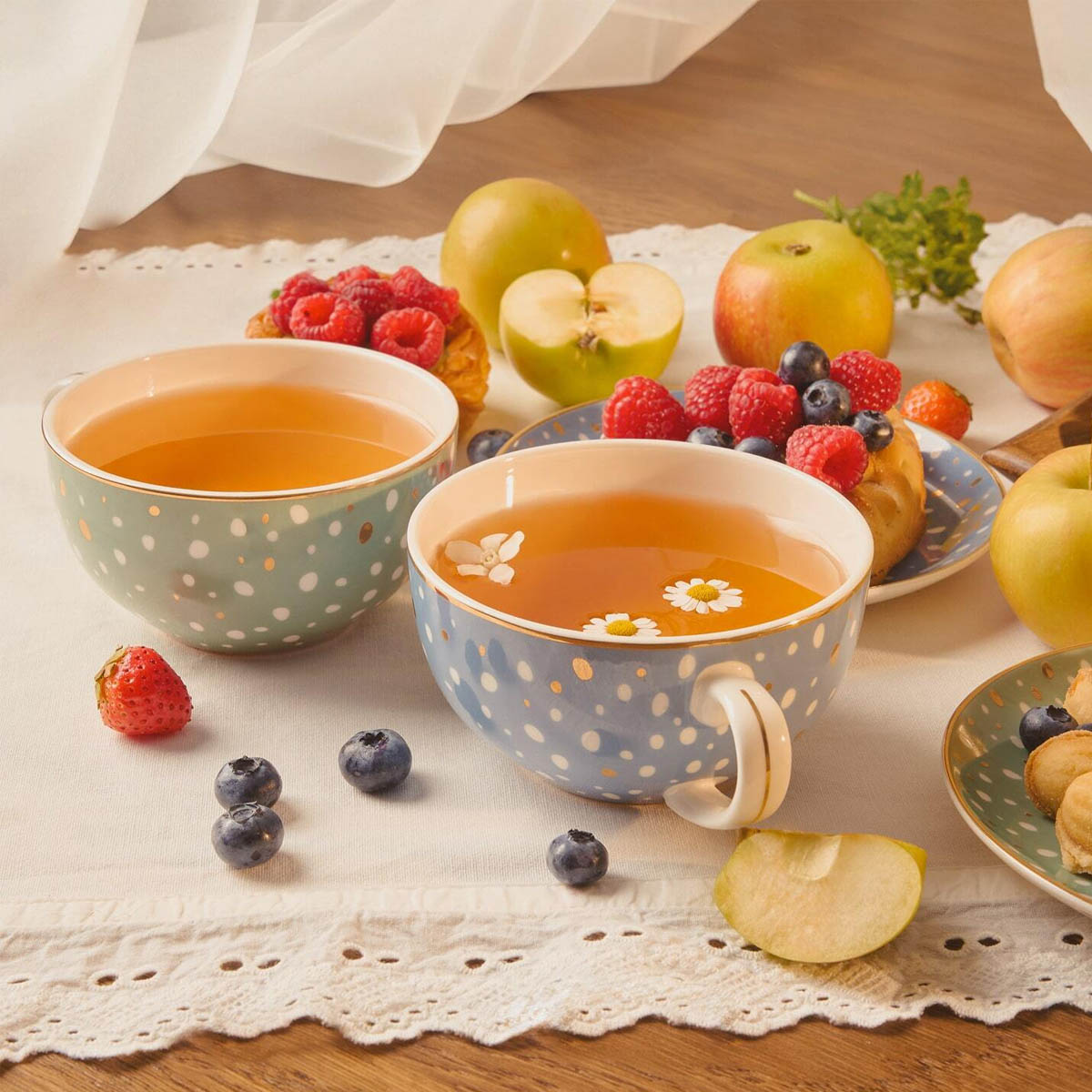 Чайная пара Domique Tea at Grandma's, цвет синий