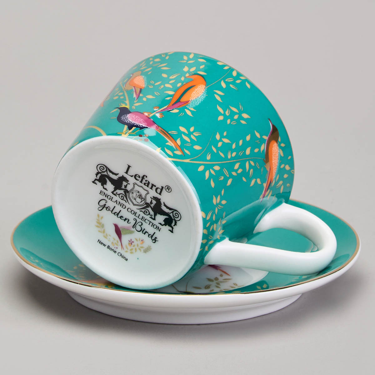 Кофейный набор Lefard Golden Birds 4 предмета на 2 персоны