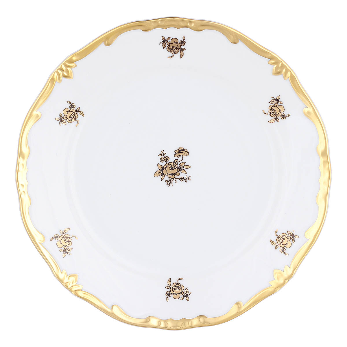 Набор тарелок 19см Weimar Porzellan Роза Золотая