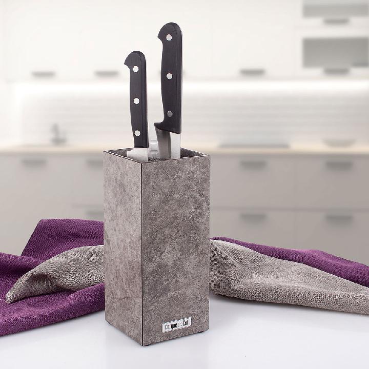 Подставка для кухонных ножей универсальная ComposeEat Everyday, песчаник гранитный
