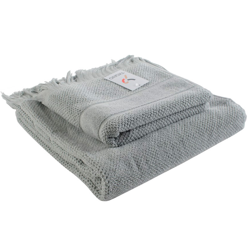 

Полотенце для рук декоративное с бахромой Tkano Essential 50х90см, серого цвета, Серый