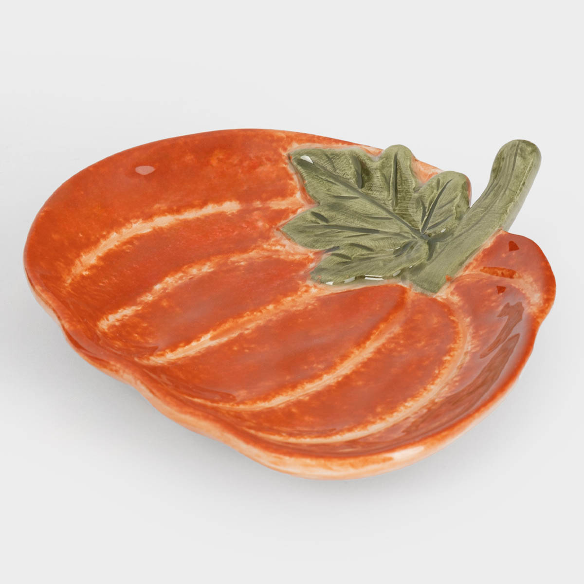 Блюдо Anna Lafarg Bright Pumpkin Тыква с листом 16х14см