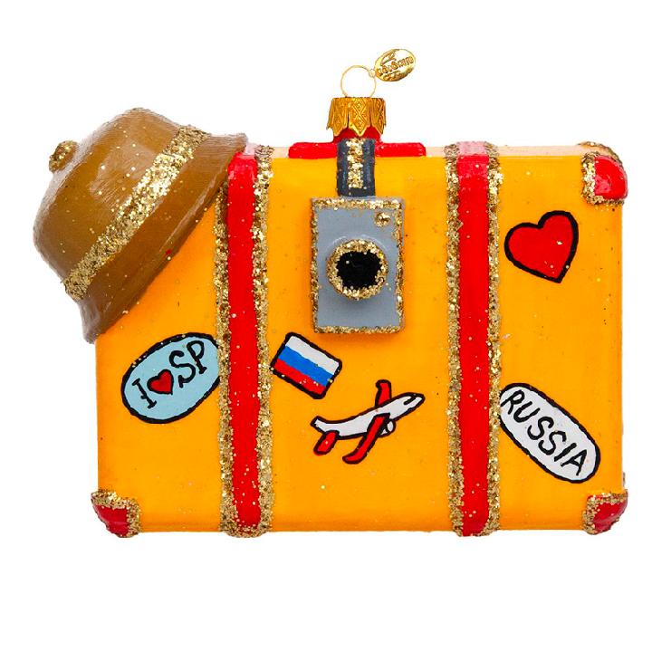 Елочное украшение Коломеев Чемодан путешественника