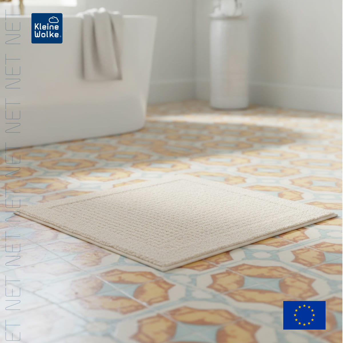 Коврик для ванной комнаты Kleine Wolke Net Nature 60x60см