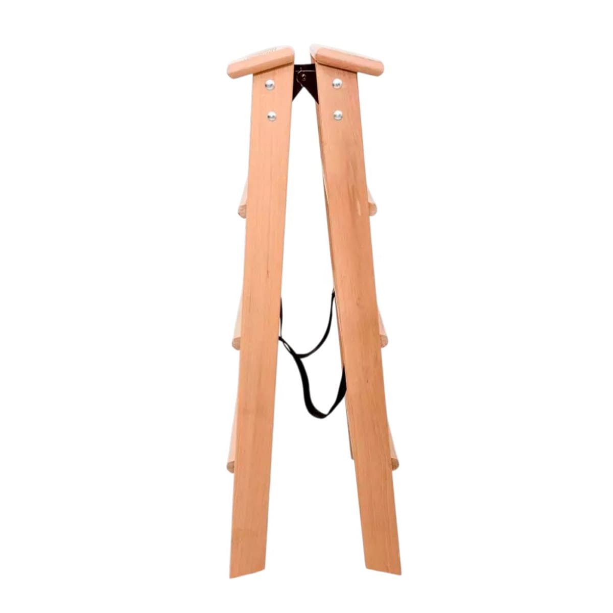 Стремянка двусторонняя Hoz-Block Марк 4 ступени, светлое дерево