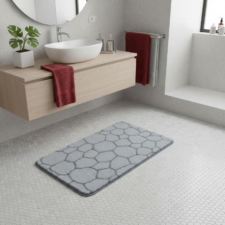 Коврик для ванной 60x90см Kleine Wolke Soapy, серый