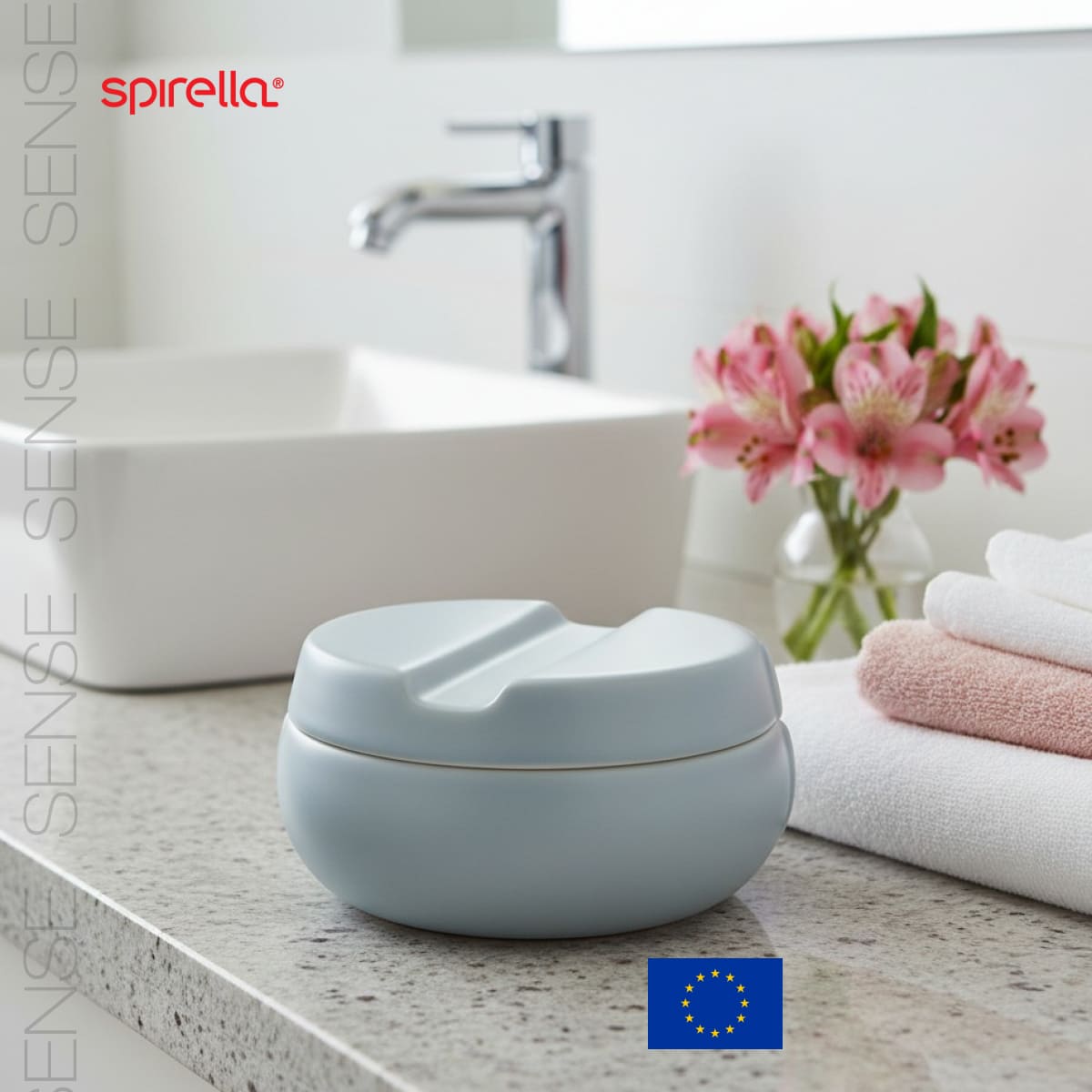 Шкатулка для аксессуаров Spirella Sense, цвет светло-серый, матовый