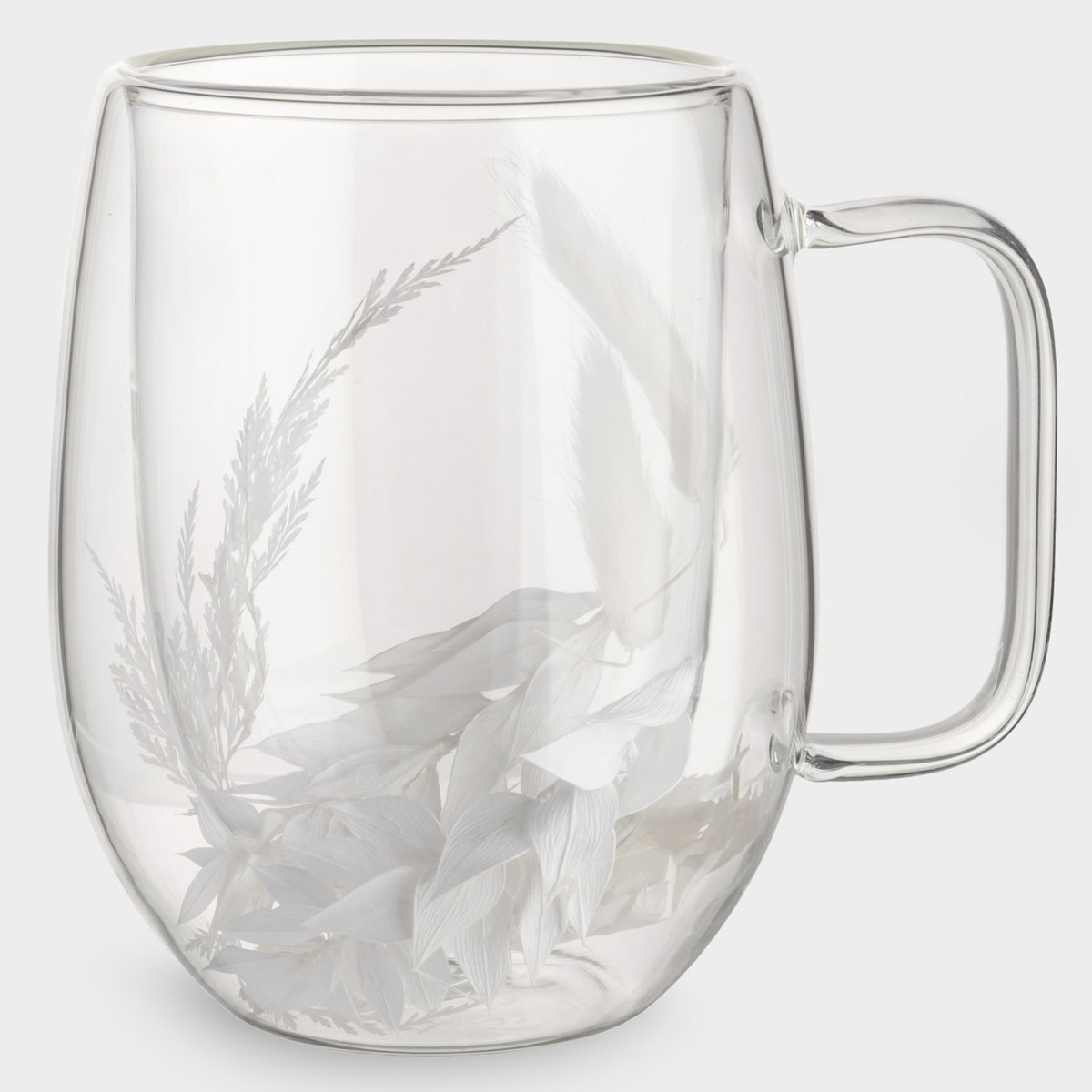 Кружка с сухоцветами внутри Anna Lafarg Нежные Цветы