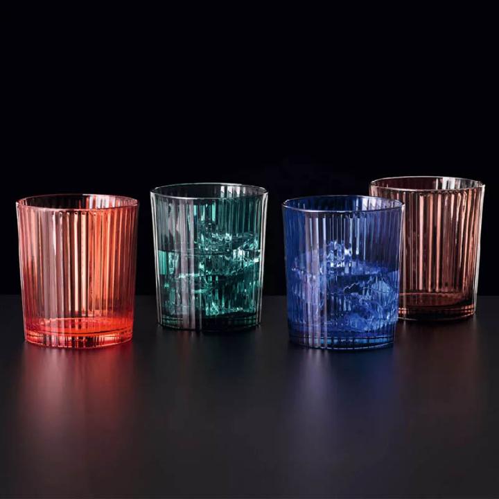 Набор стаканов 370мл Nachtmann Aperitivo 4шт (лисий красный, морской зеленый, темно-синий, мокко-мусс)