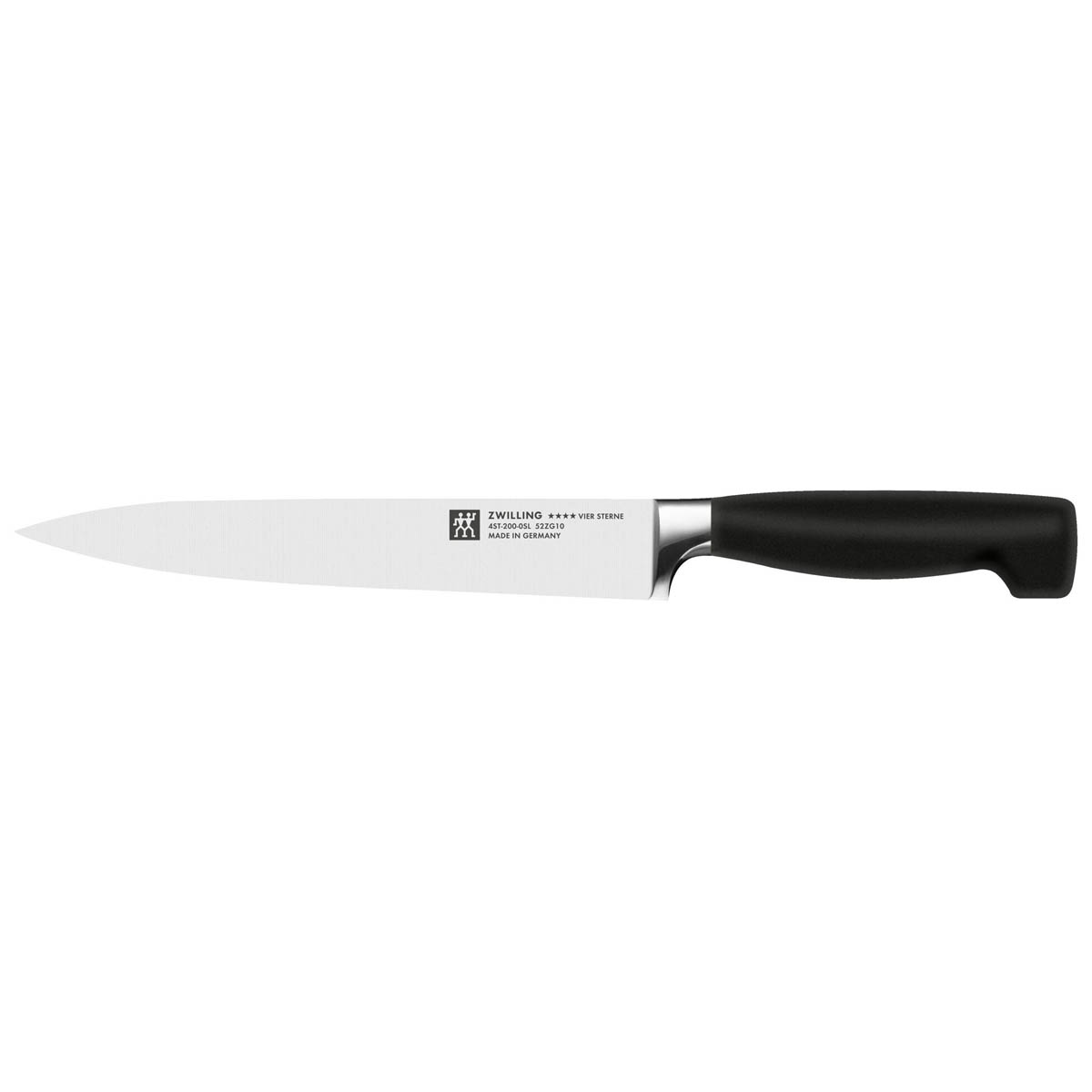 Набор кухонных ножей с заточкой Zwilling Four Star 7 предметов, черный