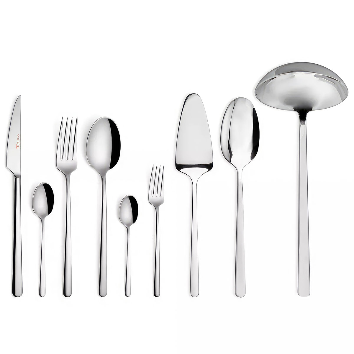 Набор столовых приборов Cristema Tokyo 75 предметов на 12 персон, зеркальная полировка
