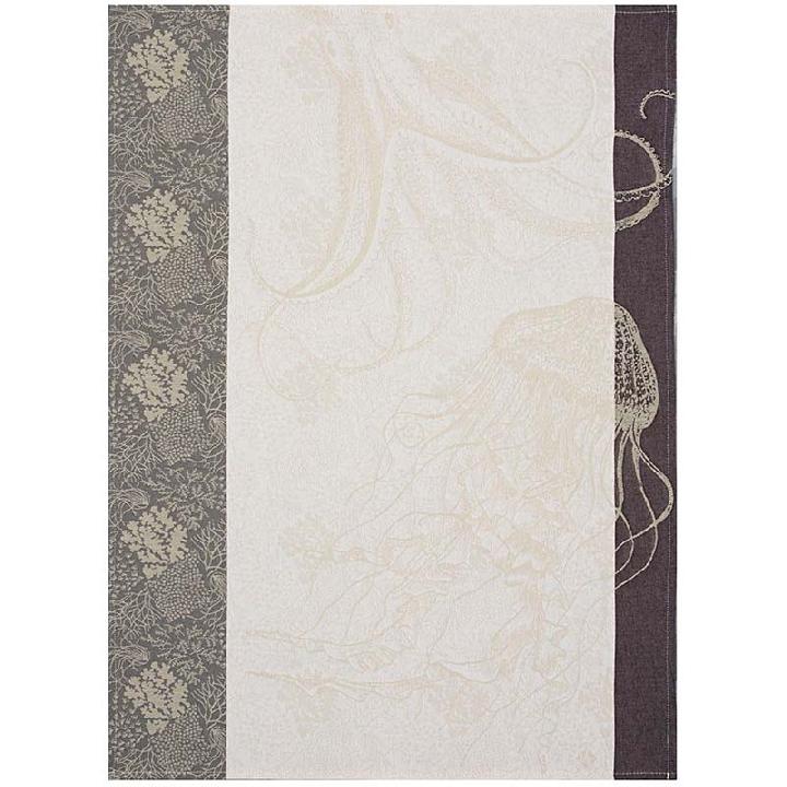 Полотенце кухонное Le Jacquard Francais Fonds Marins, цвет серый