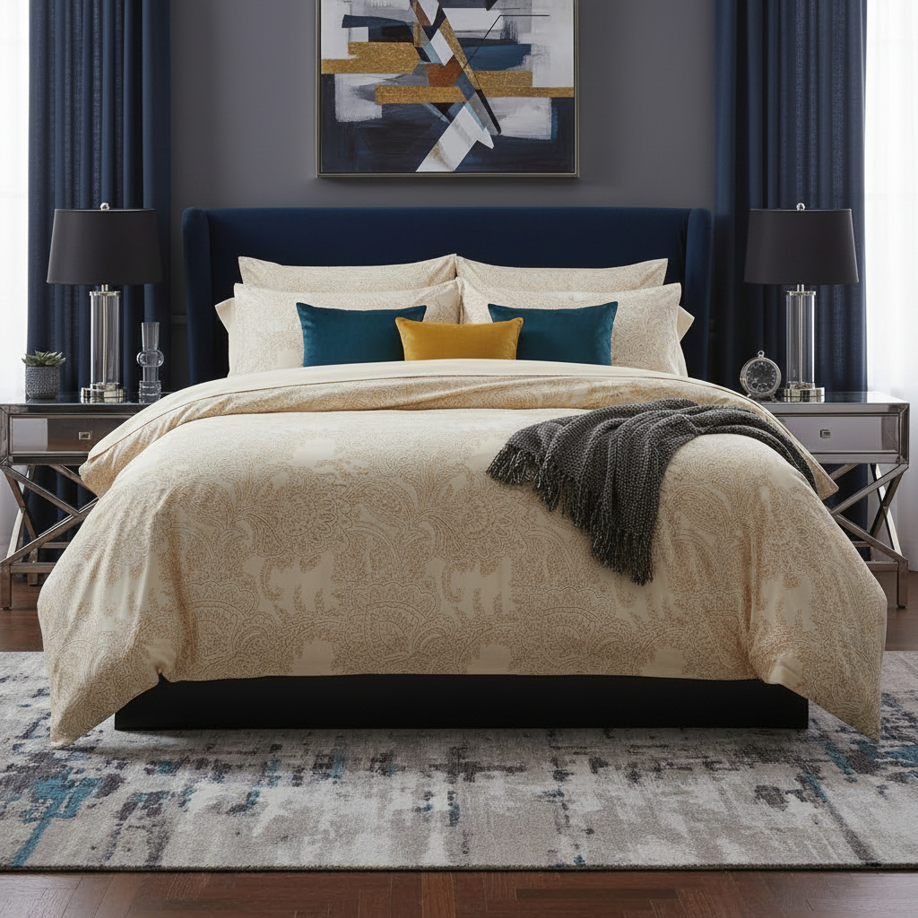 Комплект постельного белья семейный Pappel Kyutay