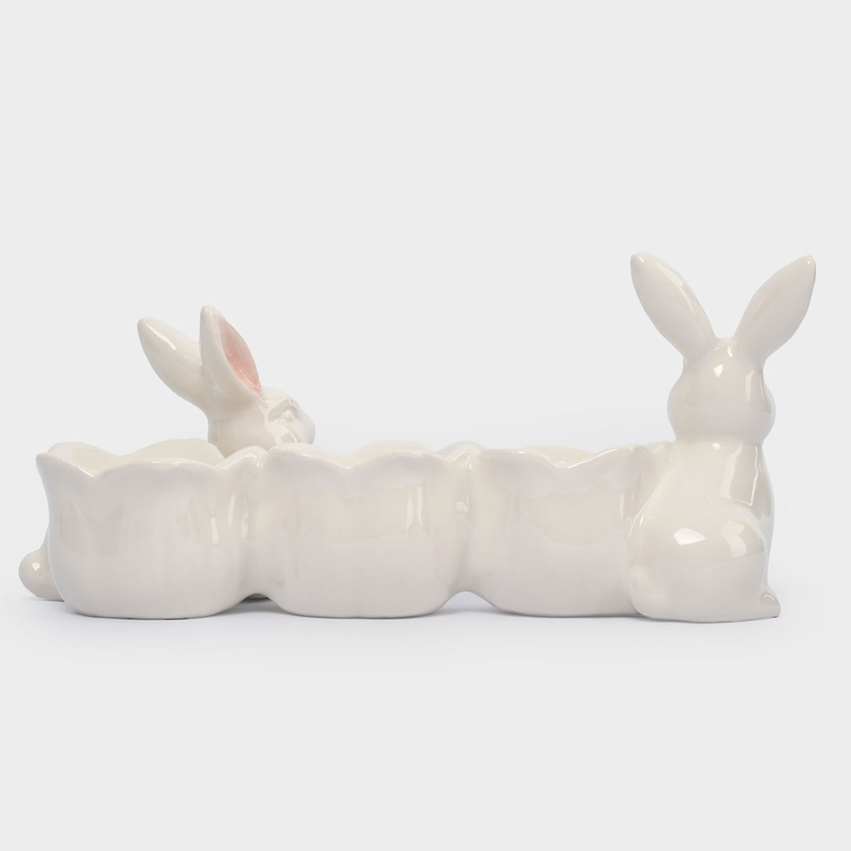 Блюдо пасхальное Anna Lafarg Пасха Золотая Кролики с цветами