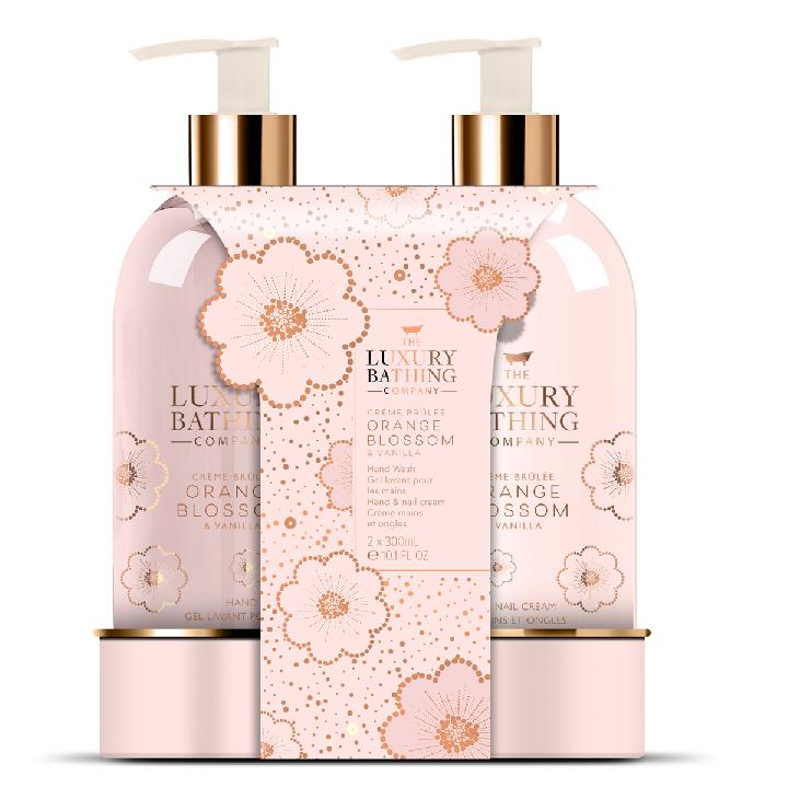 Подарочный набор The Luxury Bathing Company Восхитительный дуэт Крем-брюле и цветок апельсина