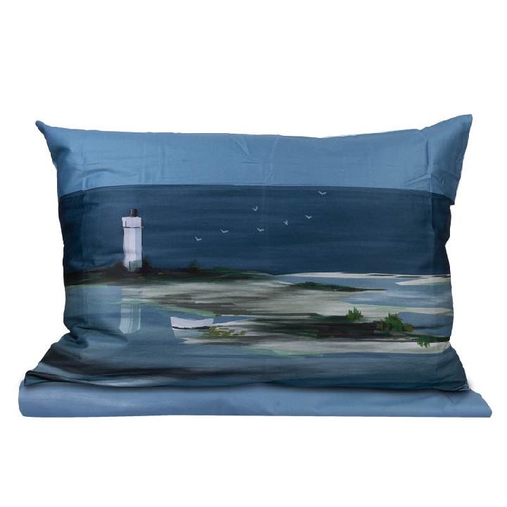 Комплект постельного белья 1,5-спальный Janine Modern Art, голубой
