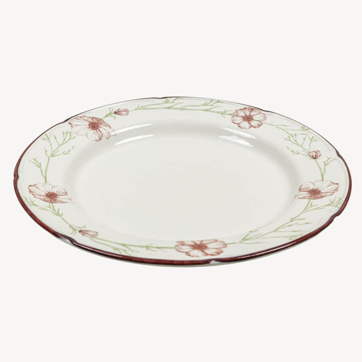 Тарелка обеденная Дымов Керамика Космея утро 07.00