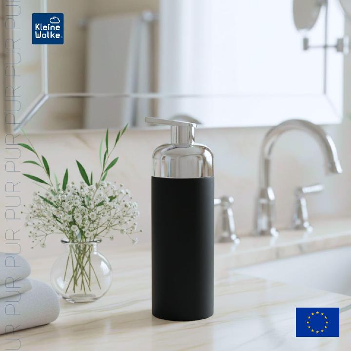 Дозатор для пенного мыла Kleine Wolke Pur, черный