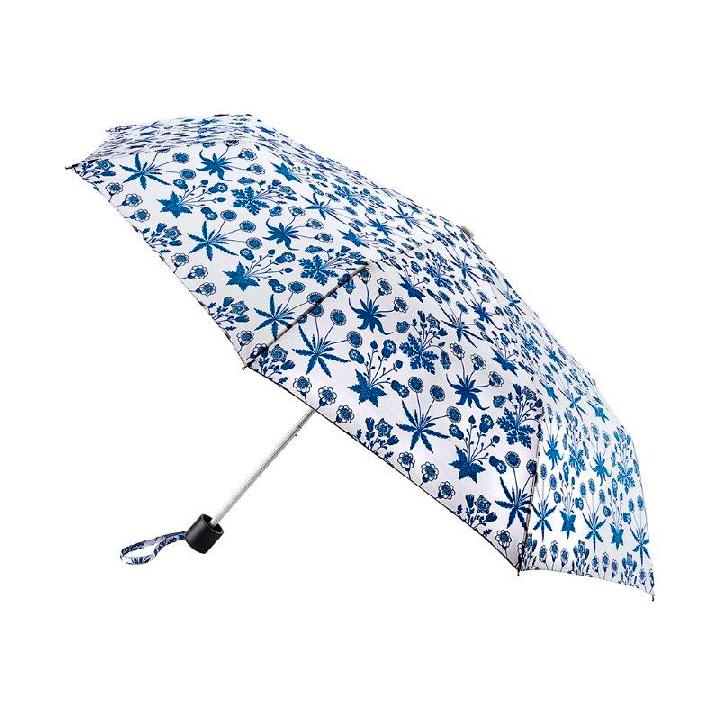 Зонт женский механика Fulton Daisy Blue Ivory